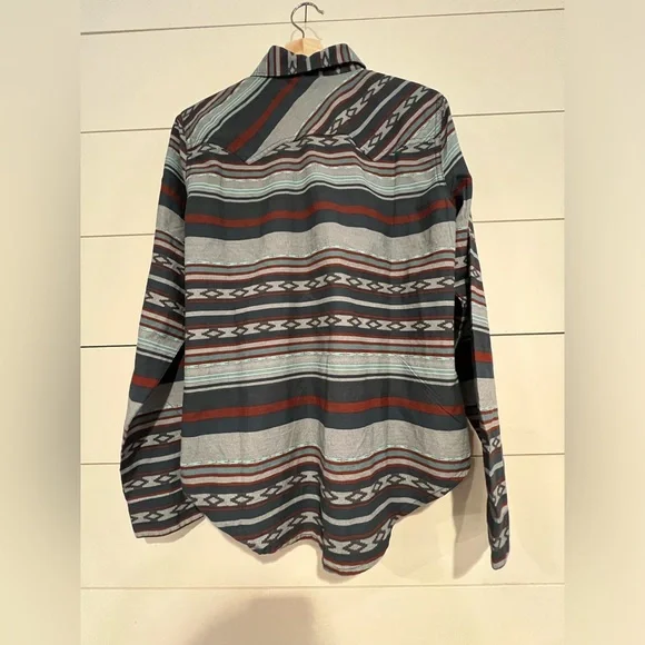 Cruel Girl Western Shirt Womens M Stripe Snap Front - Picture 5 of 6